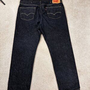 Levi's 501 Jeans Mens 44x34 Button Fly Straight Leg Dark Wash NWOT 00501-0226
